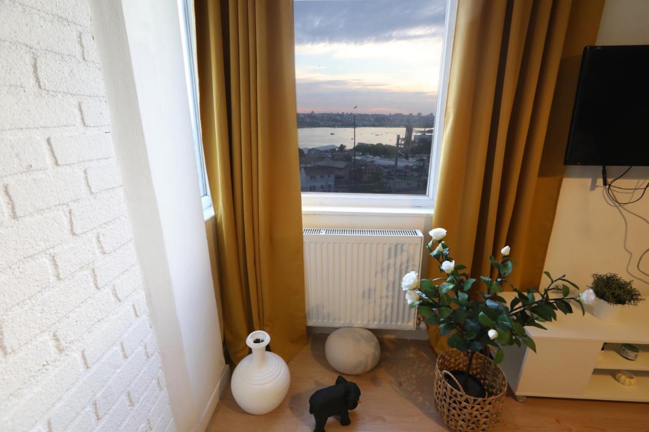 Central Flat W Sea View And Near Galata Tower Istambul Exterior foto